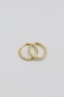 Gold renk ince burgu küpe (17mm)