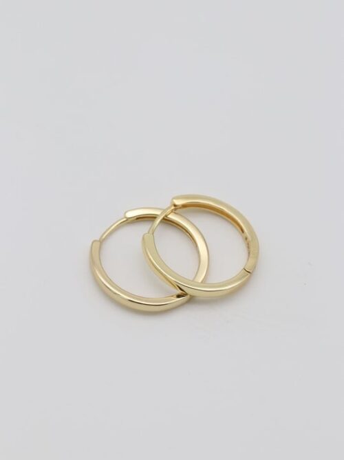 Gold renk ince halka küpe (20mm)