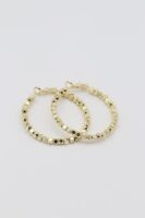 Gold renk dorika halka küpe (40mm)