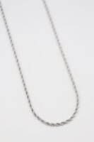 Silver renk burgu zincir kolye