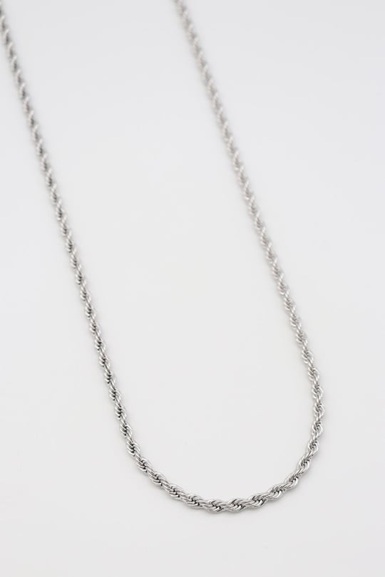 Silver renk burgu zincir kolye