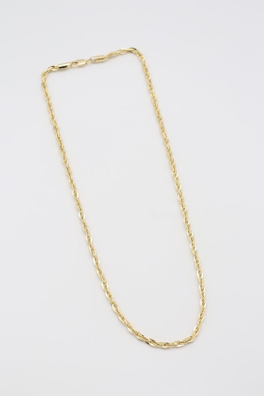 Gold renk desenli zincir kolye