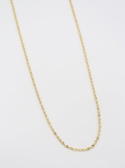 Gold renk ince burgu zincir