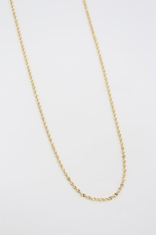 Gold renk ince burgu zincir