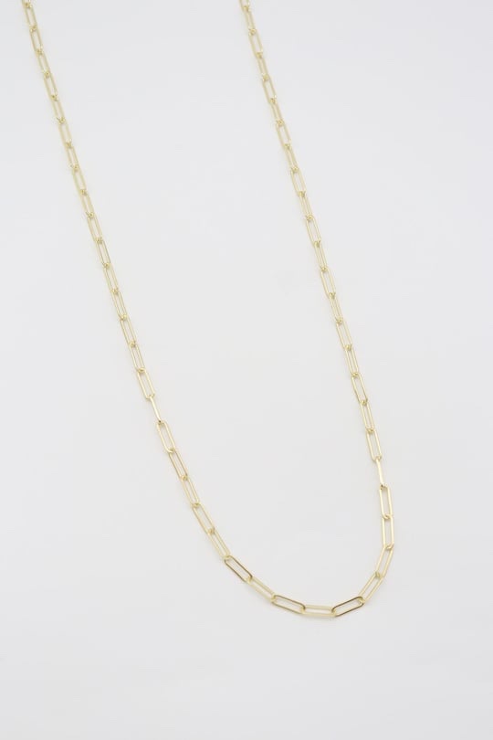 Gold renk ince ataç zincir kolye