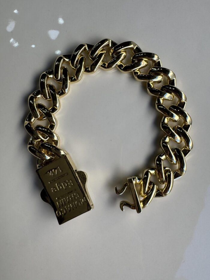 Gold renk düz gurmet bileklik