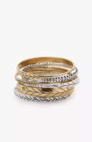 Gold rose silver çoklu kelepçe