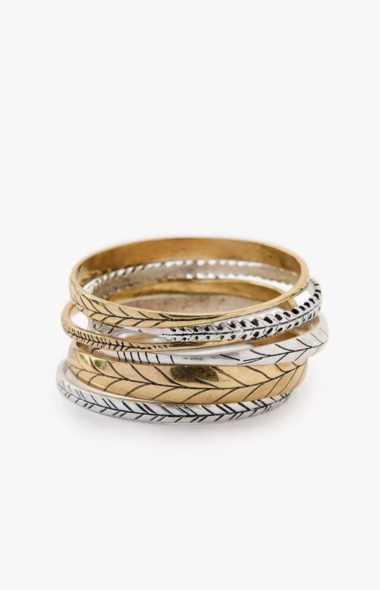 Gold rose silver çoklu kelepçe