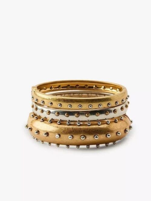 Gold rose silver çoklu kelepçe