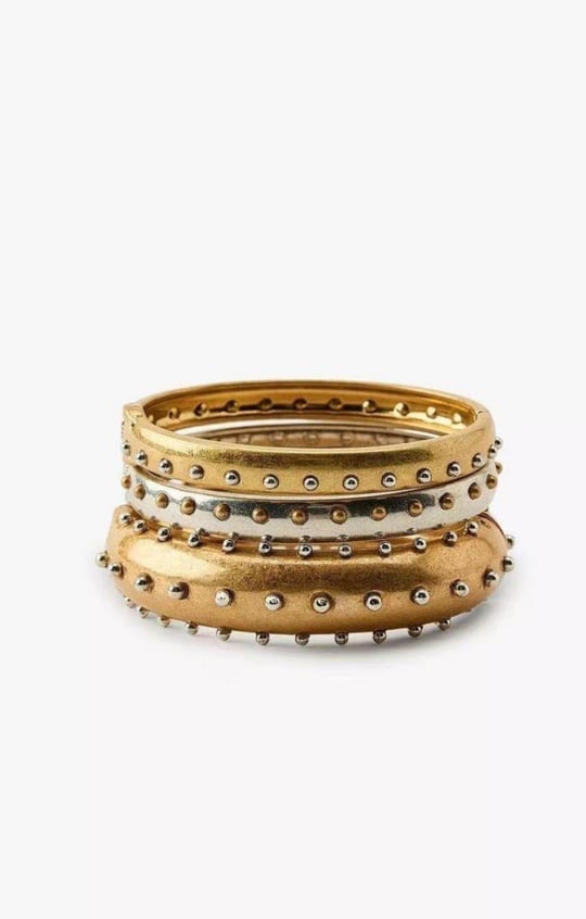 Gold rose silver çoklu kelepçe