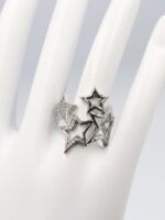 Silver renk yıldız yüzük