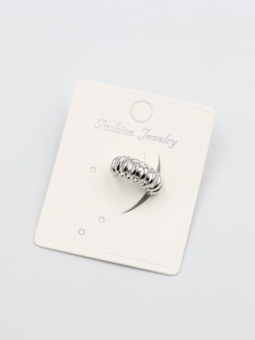 Silver renk burgu kıkırdak (earcuff) küpe