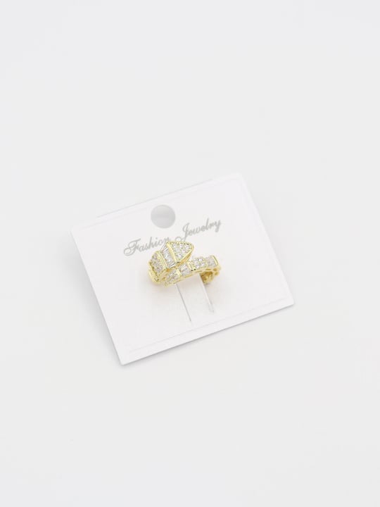 Gold renk yılan kıkırdak (earcuff) küpe