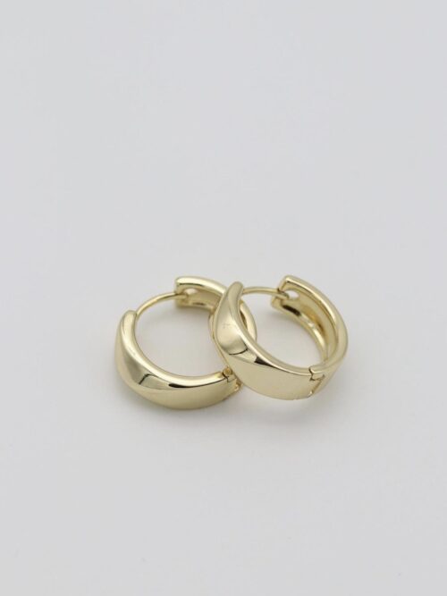 Gold renk kalın halka küpe (15mm)