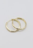 Gold renk ince büyük boy halka küpe (27mm)