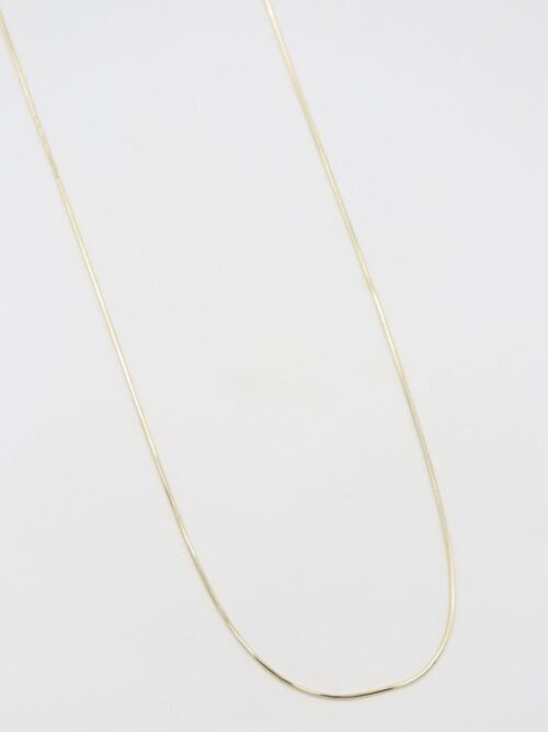 Gold renk ince boru italyan zincir kolye