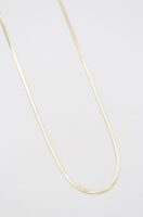 Gold renk yassı italyan zincir kolye