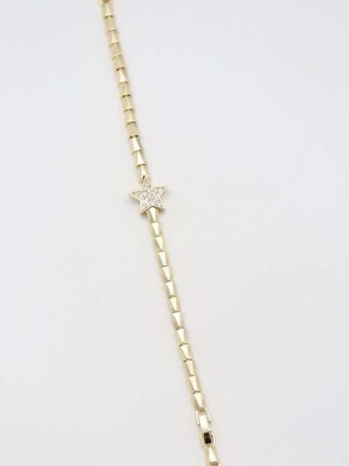 Gold renk ortası yıldız bileklik