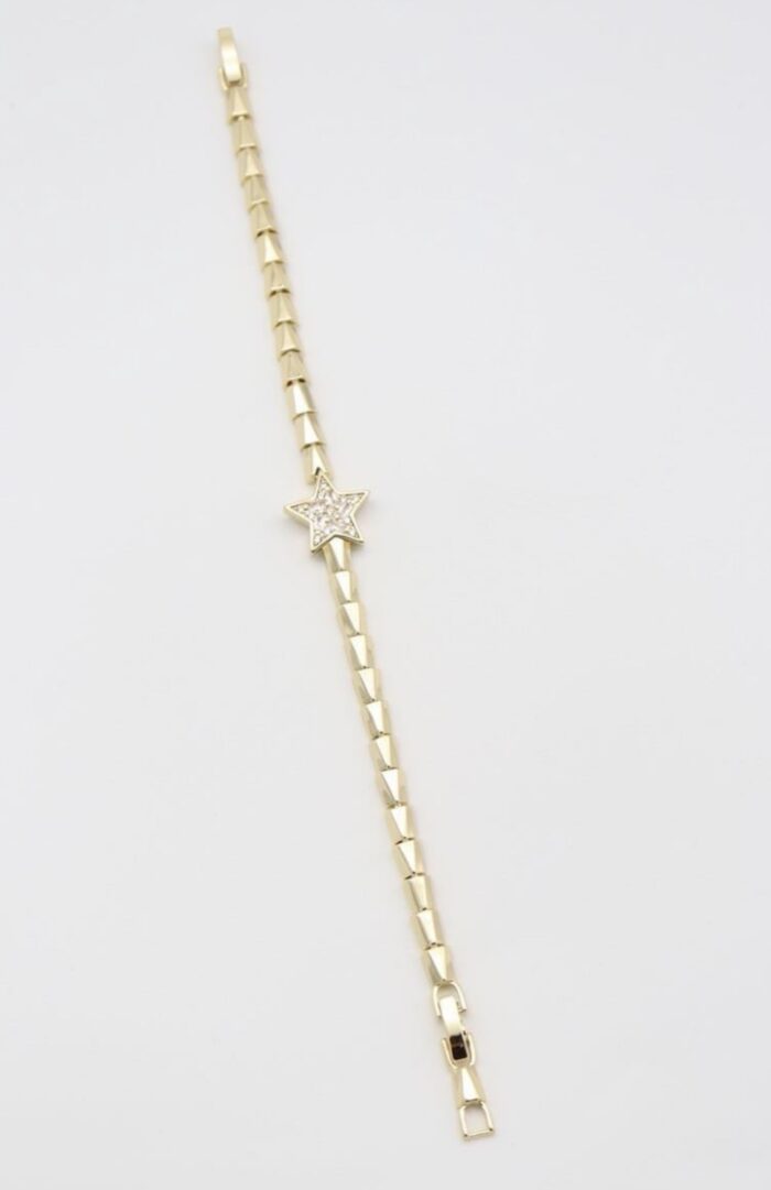 Gold renk ortası yıldız bileklik