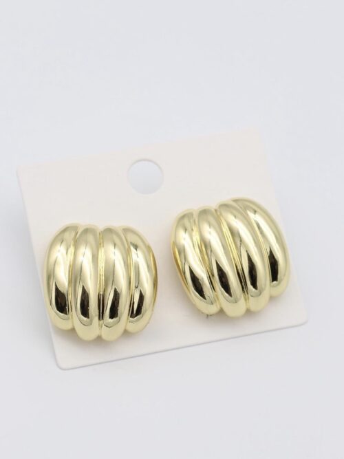 Gold renk tasarım küpe (30mm)