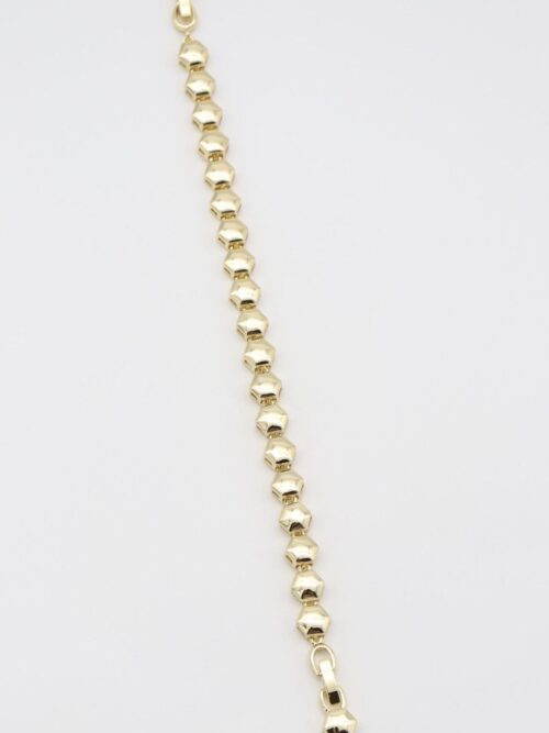 Gold renk hacimli petek desenli bileklik