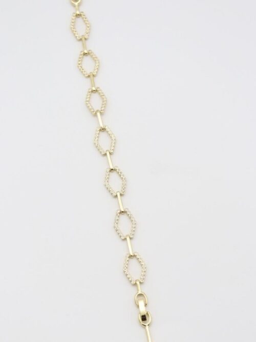 Gold renk taşlı ince bileklik