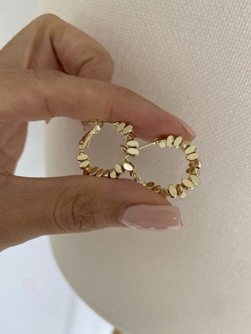 Gold renk arpa halka küpe