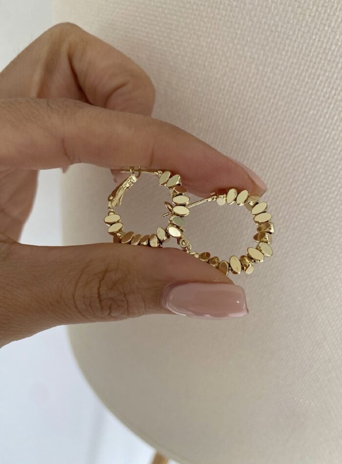 Gold renk arpa halka küpe