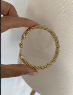 Gold renk dorika kelepçe bileklik