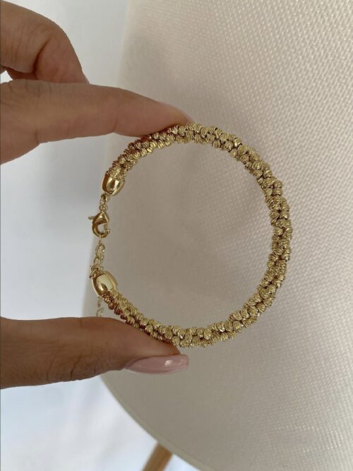 Gold renk dorika kelepçe bileklik