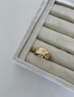 Gold renk yıldız yüzük (ayarlamalı)