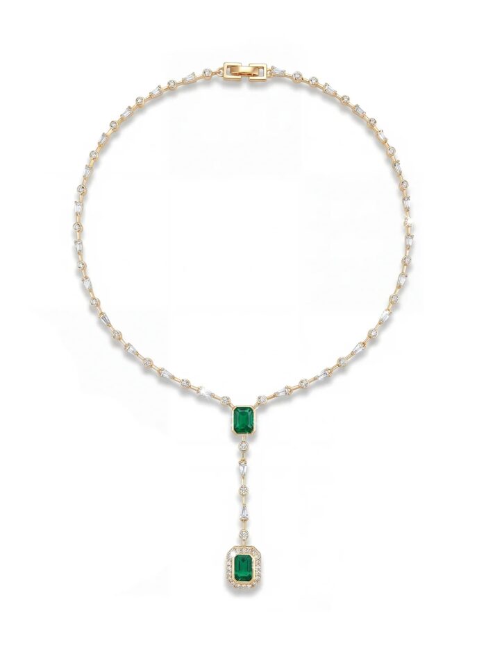 Gold renk baget kolye