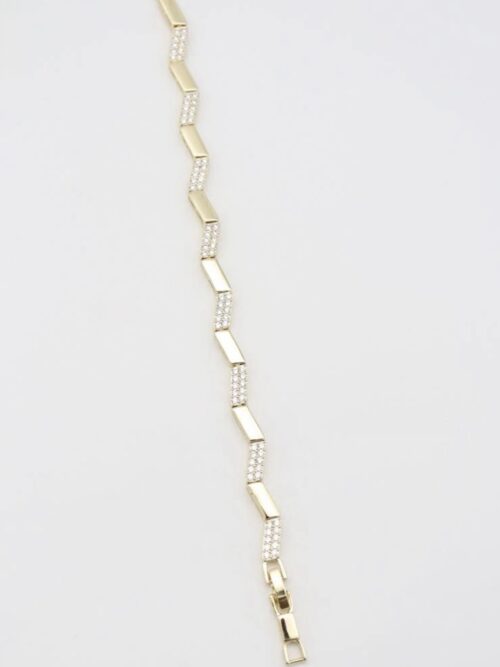 Gold renk zigzaglı bileklik