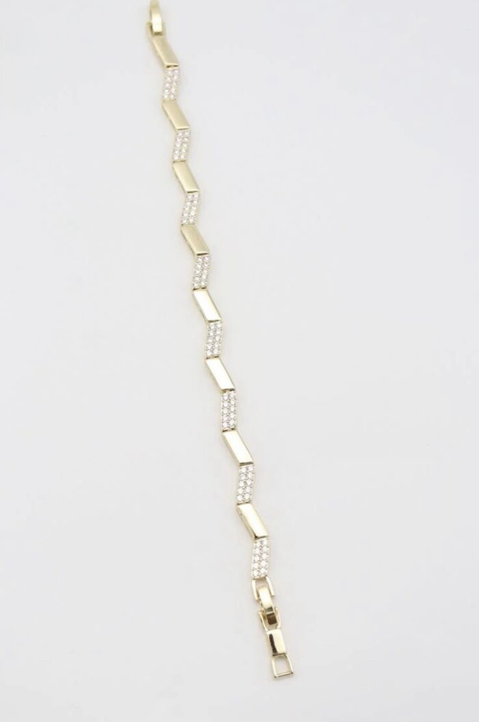 Gold renk zigzaglı bileklik