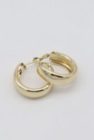 Gold renk kalın halka küpe (30mm)