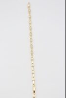 Gold renk taş detaylı kare bileklik