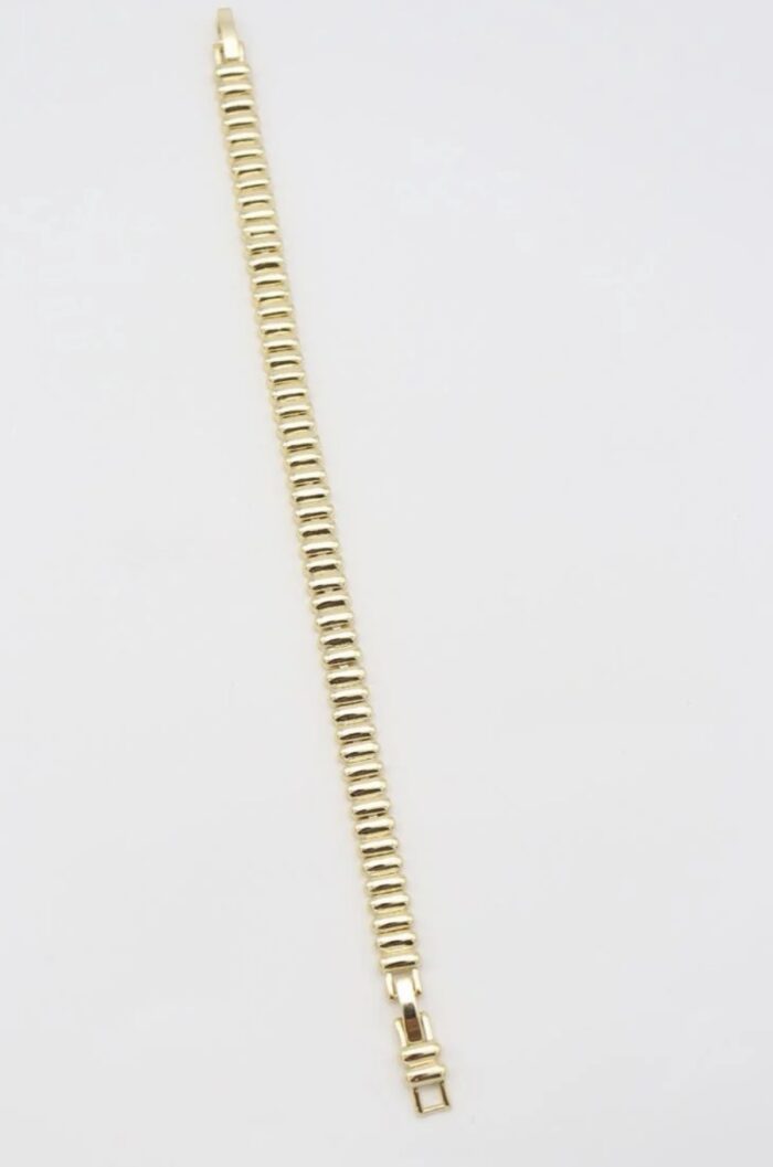 Gold renk tırtıklı bileklik