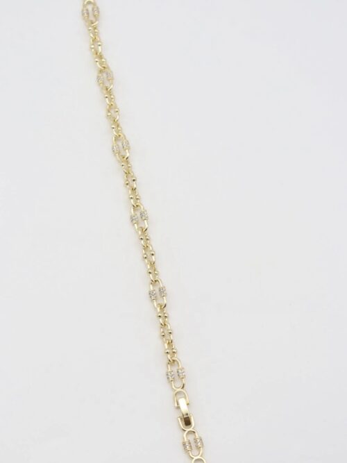 Gold renk taş detaylı bileklik