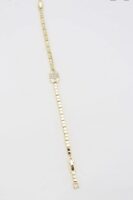 Gold renk küp küp orta detaylı bileklik