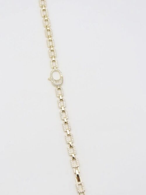 Gold renk ortası klips detaylı bileklik