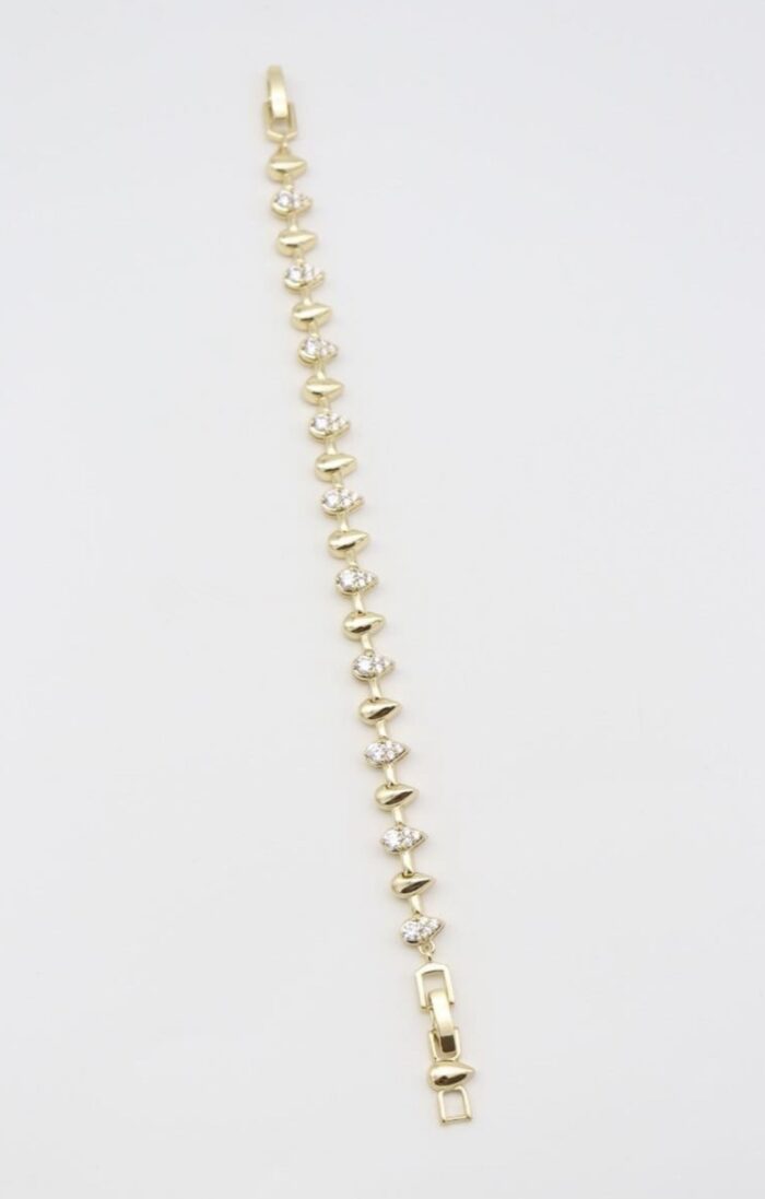 Gold renk damla detaylı bileklik