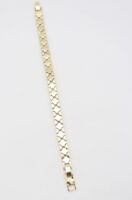 Gold renk yonca plaka bileklik