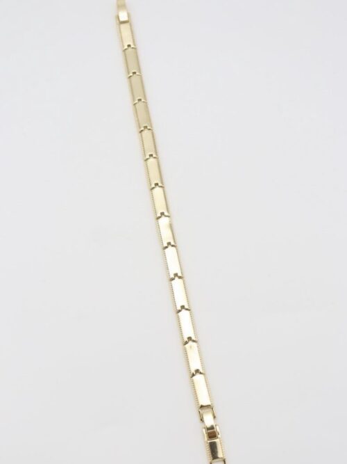 Gold renk dilim plaka bileklik