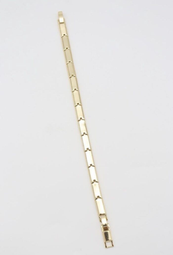 Gold renk dilim plaka bileklik