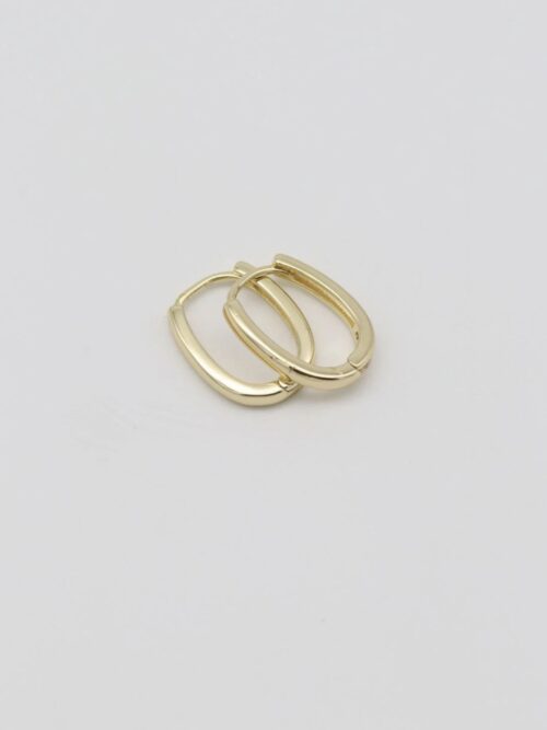 Gold renk ince u küpe (15mm)