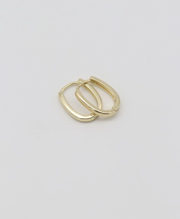 Gold renk ince u küpe (15mm)