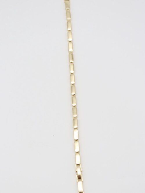 Gold renk düz plaka bileklik