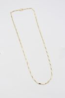 Gold renk ince plaka zincir kolye (45cm)