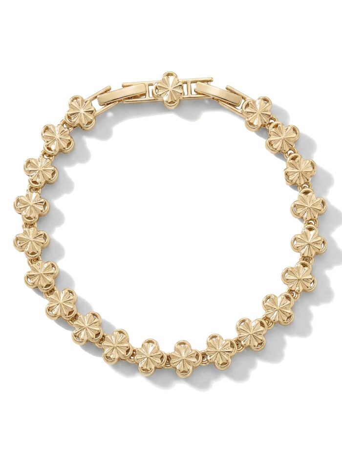 Gold renk yonca bileklik