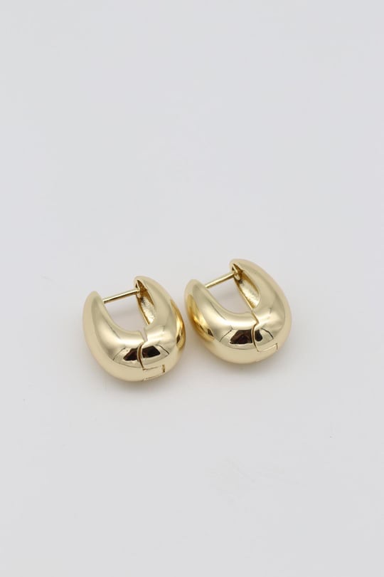 Gold renk kapsül küpe (17mm)